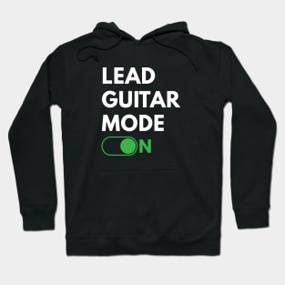 Lead Guitar Mode On Dark Theme Hoodie